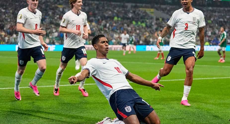 Jude Bellingham scored two goals in Englands 3-2 victory over Mexico. - AP Photo/Natacha Pisarenko - Natacha Pisarenko
