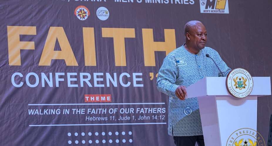 Mahama Urges Ghanaian Men to Live by Faith, Integrity and Character
