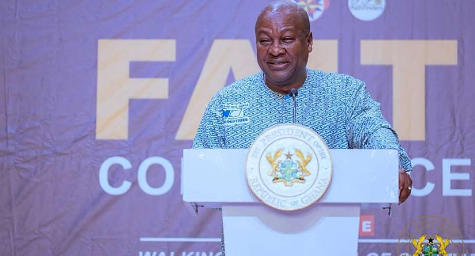 Character defines a person of faith, not titles or power — Mahama