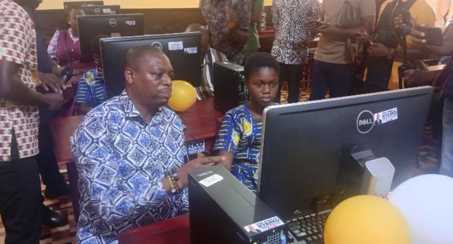 Kwadaso MP donates ICT equipment, commissions new computer laboratories for two schools