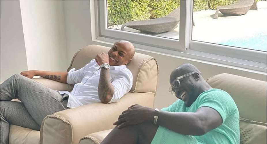 Andre Ayew and Stephen Appiah