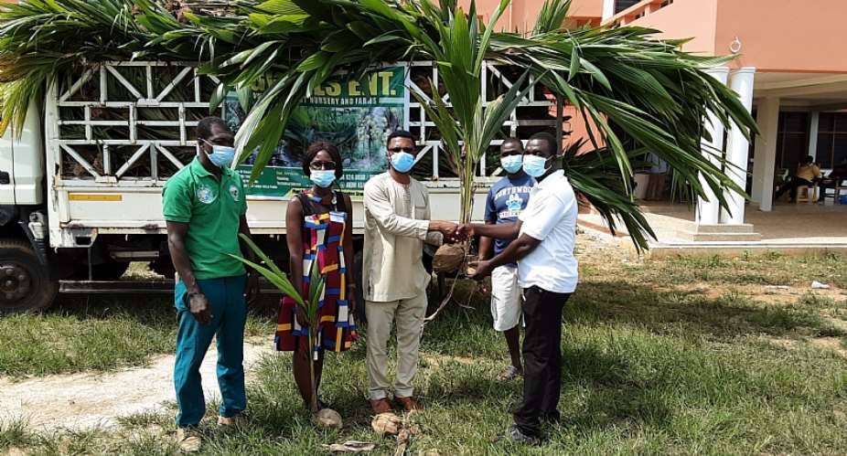 Farmers In Atiwa East Receives 6,500 Coconut Seedlings from Tree Crop Development Authority