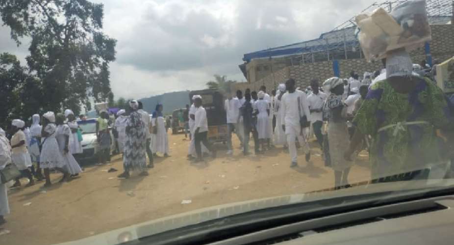 Pokuase: Katapor residents mad at Second Chance’s Sunday church service inconveniences