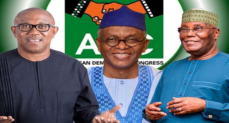 (L-R): Peter Obi, Nasir El Rufai and Atiku Abubakar