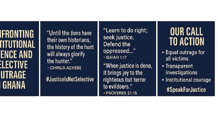 When Justice Whispers and Injustice Echoes: Confronting Institutional Silence and Selective Outrage in Ghana
