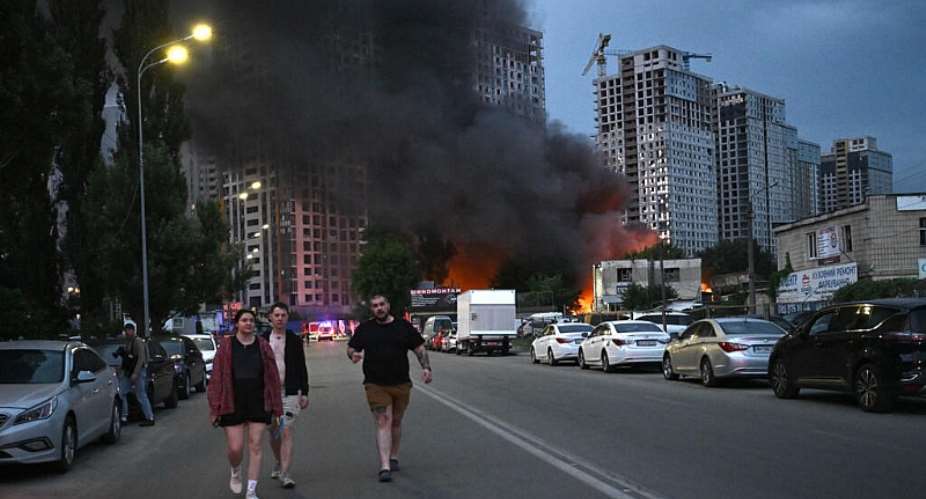 Russia launched deadly strikes in and around Kyiv on the eve of a NATO summit on July 6, 2026. -  Genya Savilov, AFP