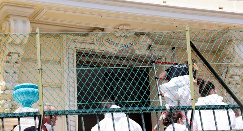 Police officers, and incendiary and explosion experts work at the site of an explosion in a residential building, in Monaco on June 30, 2026. -  Alexandre Dimou, Reuters