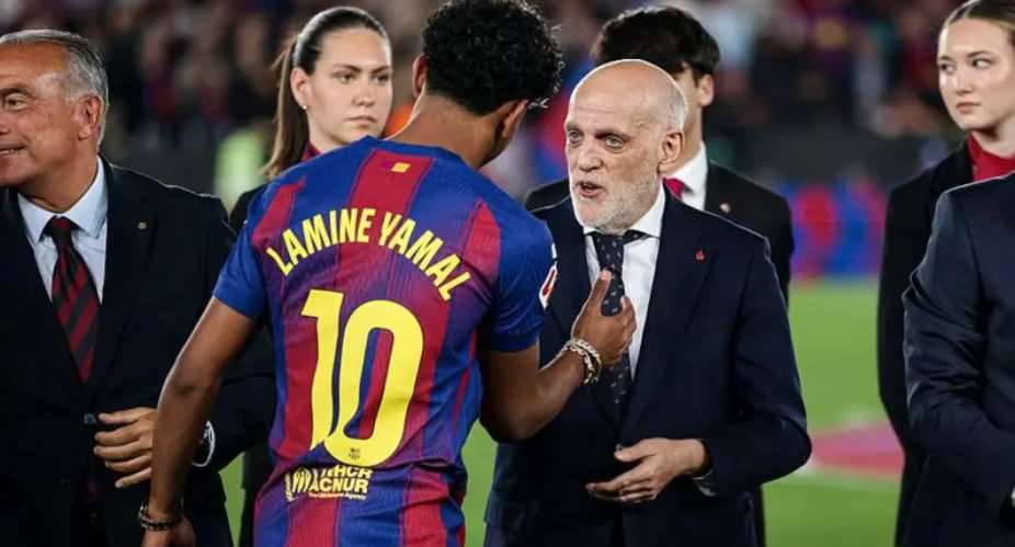 Getty ImagesImage caption: Javier Tebas has been the president of La Liga since 2013