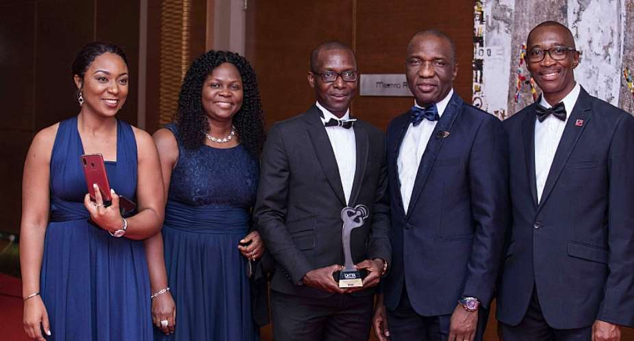 from left to right -  Isabella Boettey-Kplivi, Head of Business Operations, Inlaks, Yacoba Amuah, Head, Sales and Strategy;  Louis-Pius Dushie, Head of Finance  Strategy; Olufemi Muraino, Executive Director and Gilbert Tim Dovie, Project Manager, Infrastructure Business