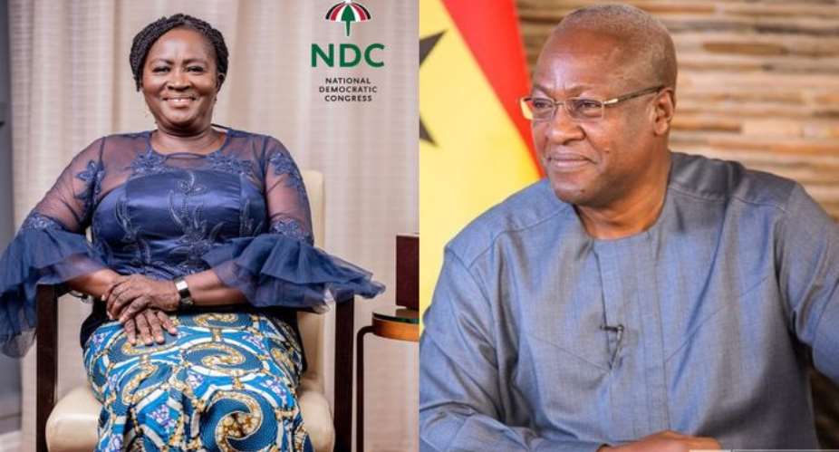 Another One Touch Victory For  Mahama, With Prof. Naana Jane As Running Mate