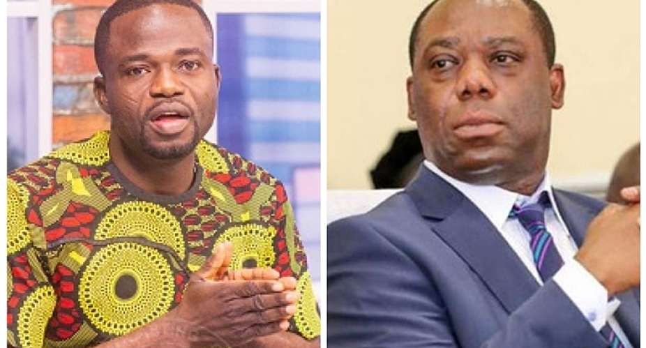 Ghanaian investigative journalist Manasseh Azure Awunileft and NPP Running Mate Dr. Matthew Opoku-Prempeh