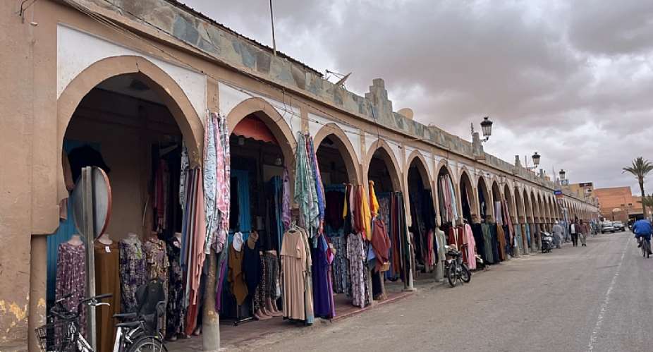 Tiznit is a mid-sized town that borders the ocean whereas Ashbarou is a tiny village in the desert-like region outside of Marrakech.