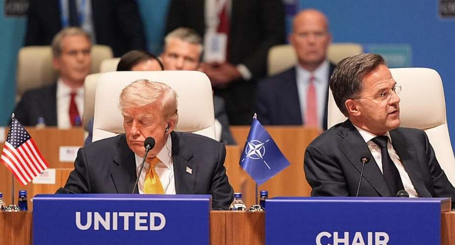US President Donald Trump and NATO Secretary General Mark Rutte attend the plenary session at the NATO summit in Ankara, Turkey, on July 8, 2026. -  Alex Brandon, AP