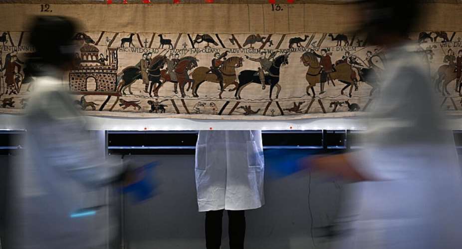 The Bayeux Tapestry depicts the last successful military invasion of England in 1066. -  Lou Benoist, AFP