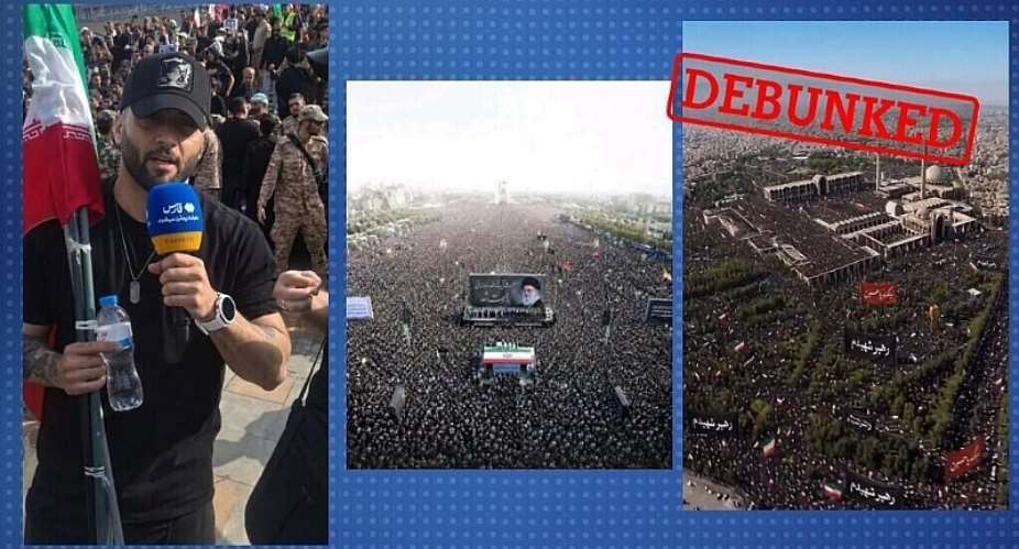 These images of Ali Khamenei’s funeral, posted online on July 4, 2026, were generated by AI. -  X