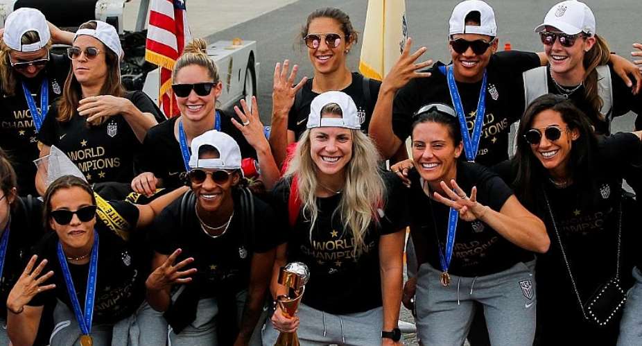 Victorious Return For U.S Team After Women's World Cup Win