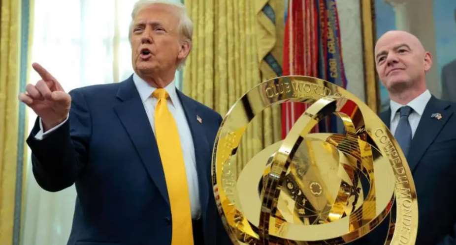 Getty ImagesImage caption: The United States were selected as co-hosts of the 2026 World Cup - along with Canada and Mexico - during Trumps first term as president