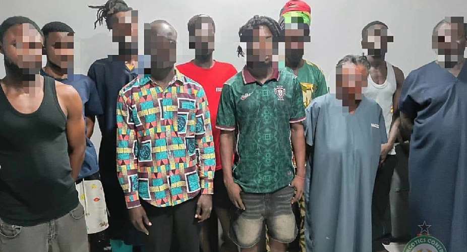 NACOC arrests 10 in Cape Coast anti-drug operation