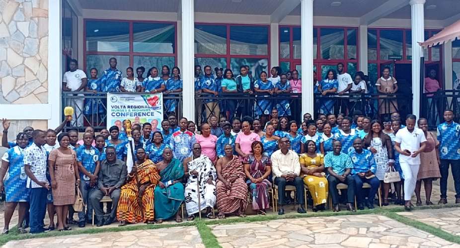 A group photograph of leaders of the UPNMG, Chiefs, guests and members of the UPNMG at their conference held in the Volta region.