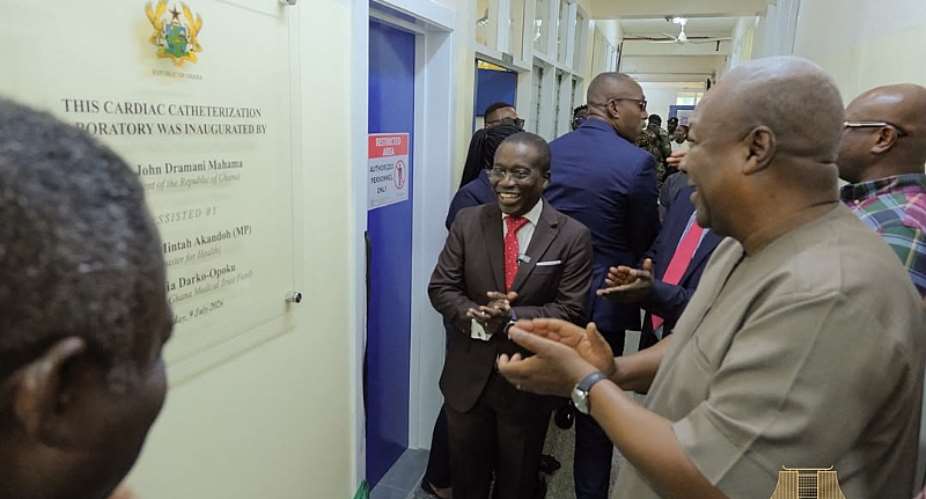 Mahama commissions Ghana Medical Trust Fund Cardiac Catheterization Laboratory at Korle Bu