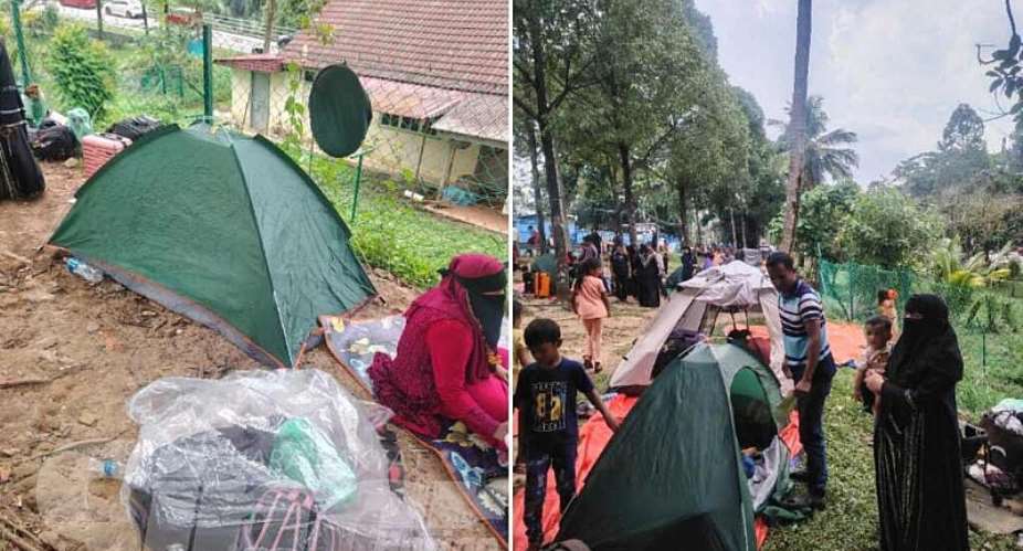 Rohingya refugees camp near the offices of the United Nations High Commissioner for Refugees (UNHCR) in the Malaysian capital, Kuala Lumpur, after being expelled from the village of Kuala Muda in the state of Penang on July 27, 2026. -  SinarOnline/ X