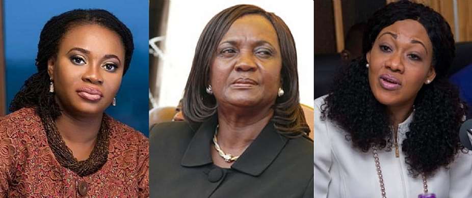 Charlotte Osei, Former Chief Justice Georgina T Wood and Jean Mensa