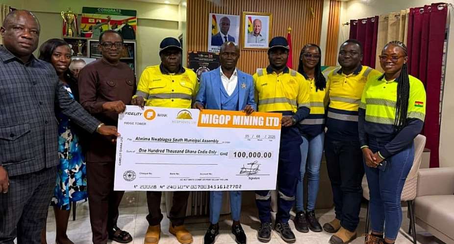 Migop Mining Funds GH¢100,000 Road Relief for Nkawie–Kyereyease