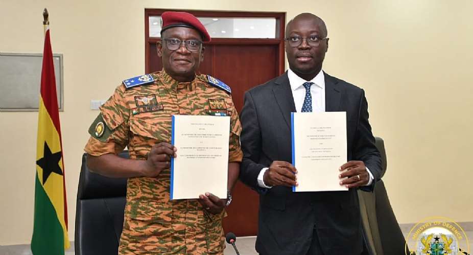 Ghana, Burkina Faso sign defence cooperation agreement to secure cross-border trade corridors