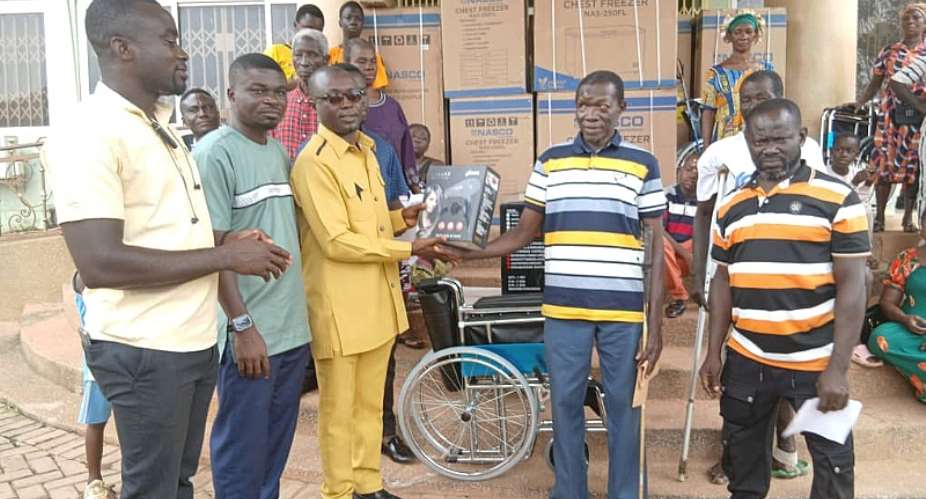Persons with Disability in Bosome Freho District receive support