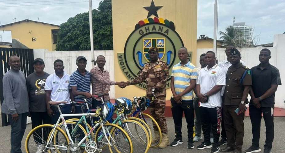 Ghana Prisons Service set to form cycling team after ACNS, GCF donation