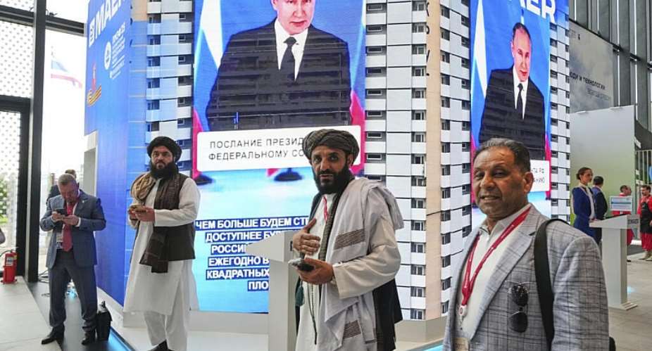 Russia is the only country to officially recognise the Taliban government in Afghanistan. -  Dmitri Lovetsky, AP