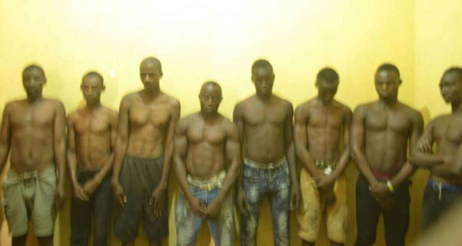 Bole Police Parade Robbers For Identification