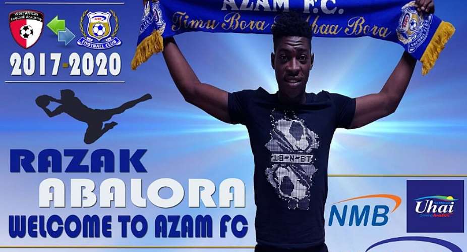Goalkeeper Razak Abalora confident Azam FC move will catapult career