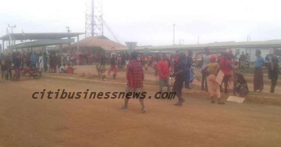 Kenyasi residents strike over no jobs at Newmont