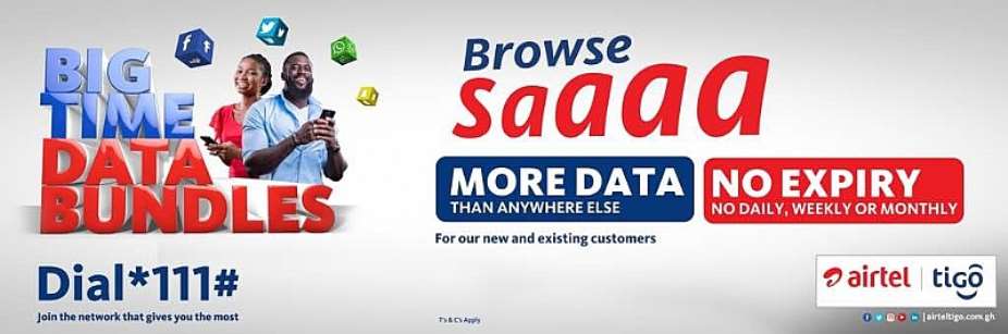 AirtelTigo Launches ‘Big Time Data Bundles’ With No Expiry