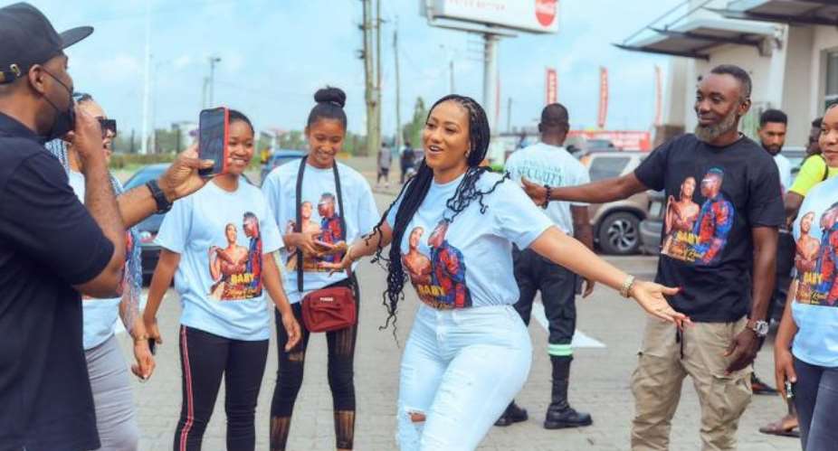 PHOTOS: Mona4Real linked up with Ghana Union of DJs to keep fit