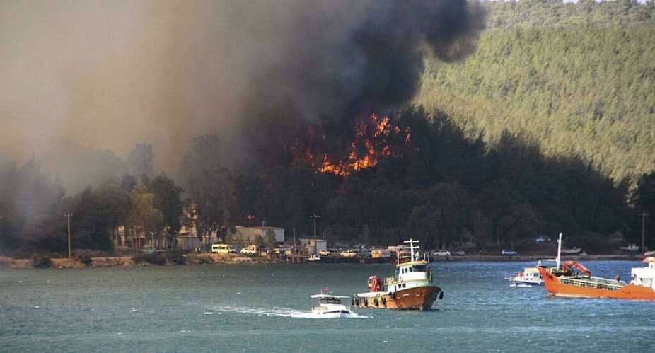 Evacuations underway as alarming outbreak of wildfires sweeps Europe