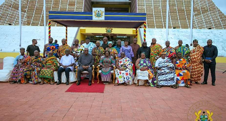 President Mahama hosts Volta Regional House of Chiefs