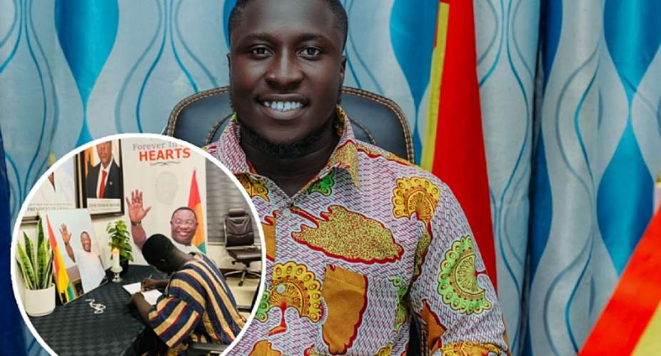 Derrick Nana Asare pays tribute to Ambassador Sam Pee Yalley at NDC vigil