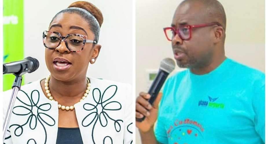 Managing Director of the Ghana Airport Company Limited, Yvonne Nana Afriyie Opareleft and Former GACL Board Chairman, Paul Adom-Otchere