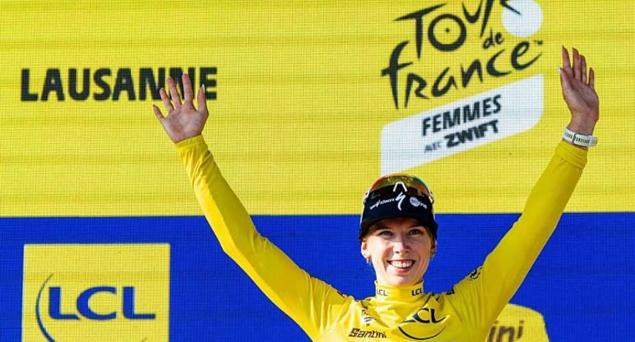 Lorena Wiebes won the opening stage of the 2026 Womens Tour de France. - Jean-Christophe Bott/Keystone vi - Jean-Christophe Bott