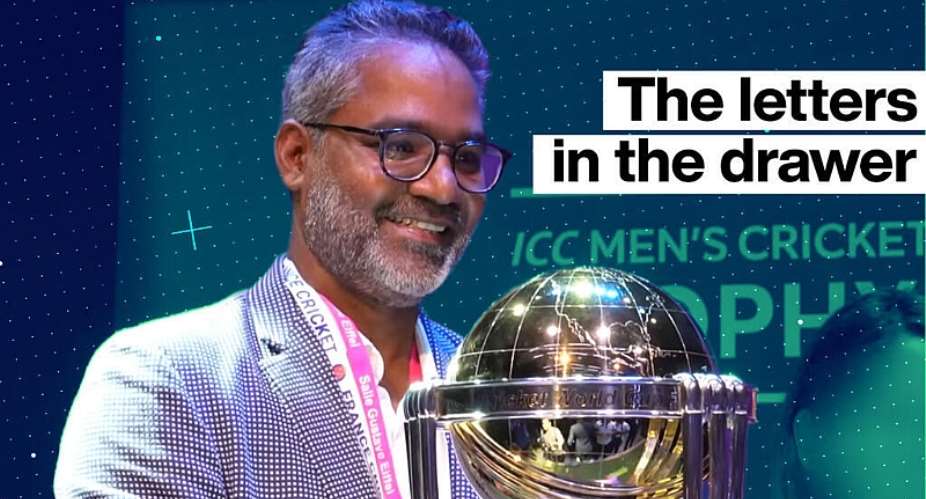 France Cricket Chairman Prebagarane Balane at the ICC World Cup Trophy Tour in Paris, August 19, 2023 -  France 24