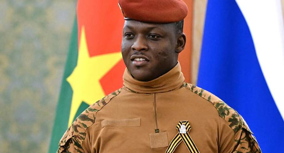 Burkina Fasos military leader Ibrahim Traor took power in September 2022. - AP - Stanislav Krasilnikov