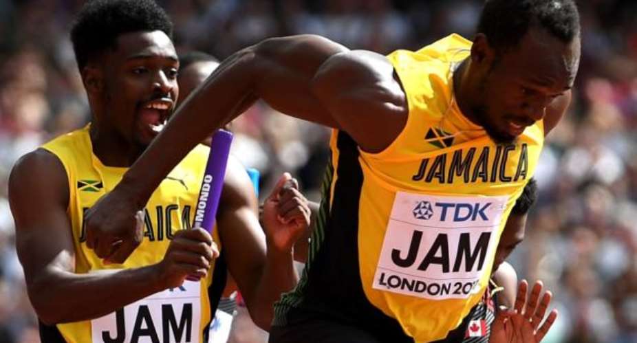 Bolts Jamaica  GB through to 4x100m relay final