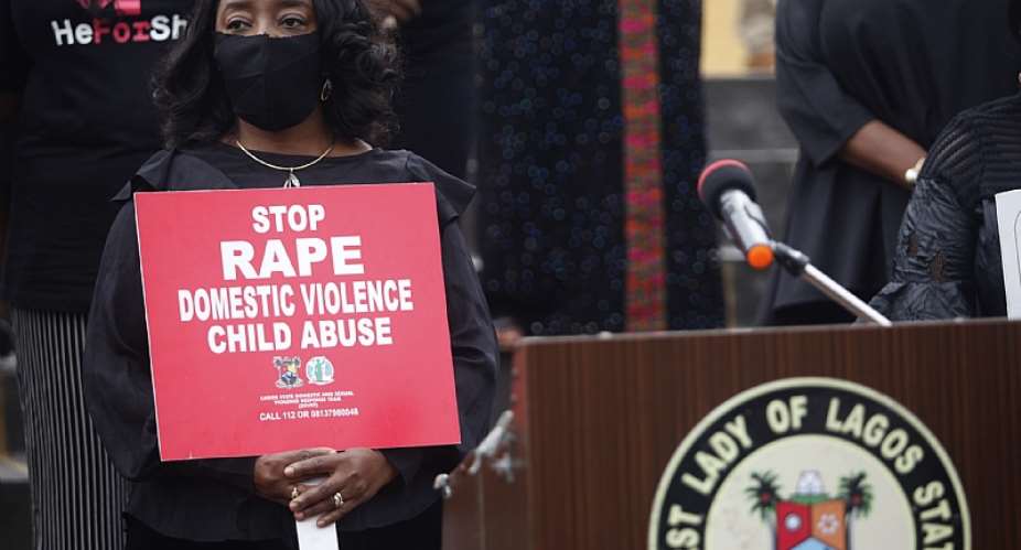 A campaign against rape, domestic violence and child abuse in Lagos state. - Source: Epa