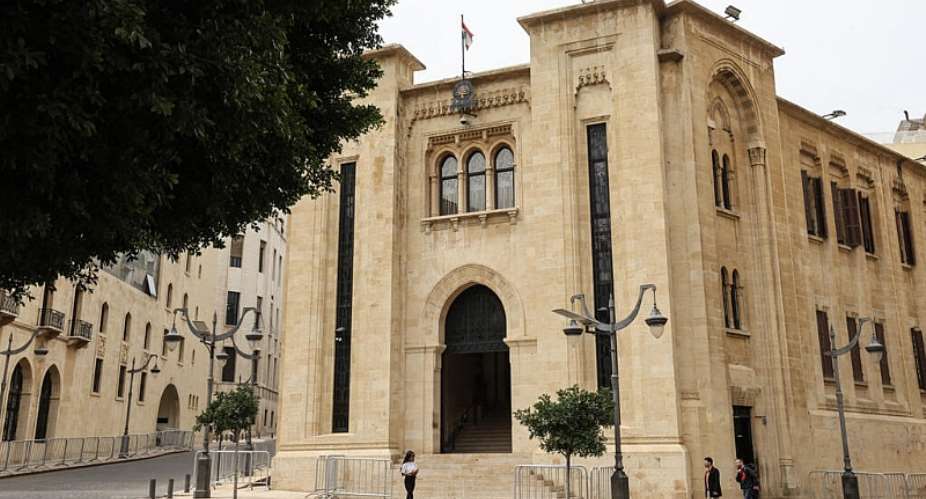 File photo of the Lebanese parliament building in Beiruts Nejmeh Square taken April 15, 2026. -  Anwar Amro, AFP