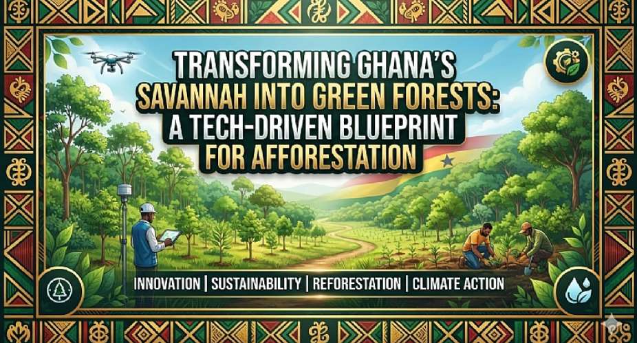 Transforming Ghana’s Savannah Into Green Forests: A Tech-Driven Blueprint For Afforestation