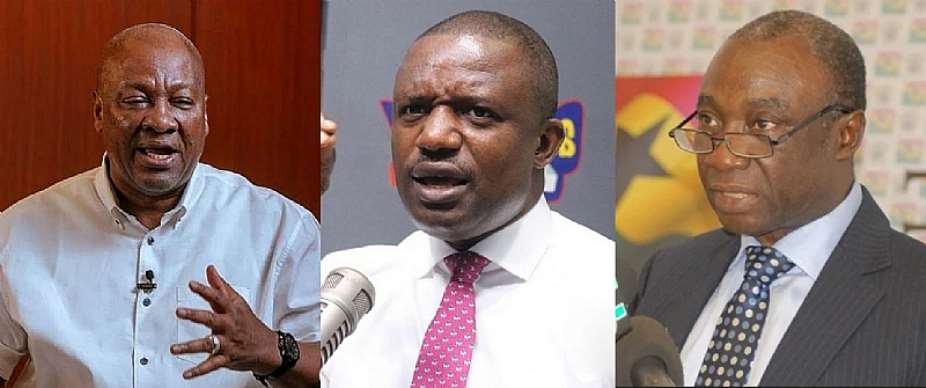 President Mahama, Mr. John Abu Jinapor and Dr. Kwabena Donkor