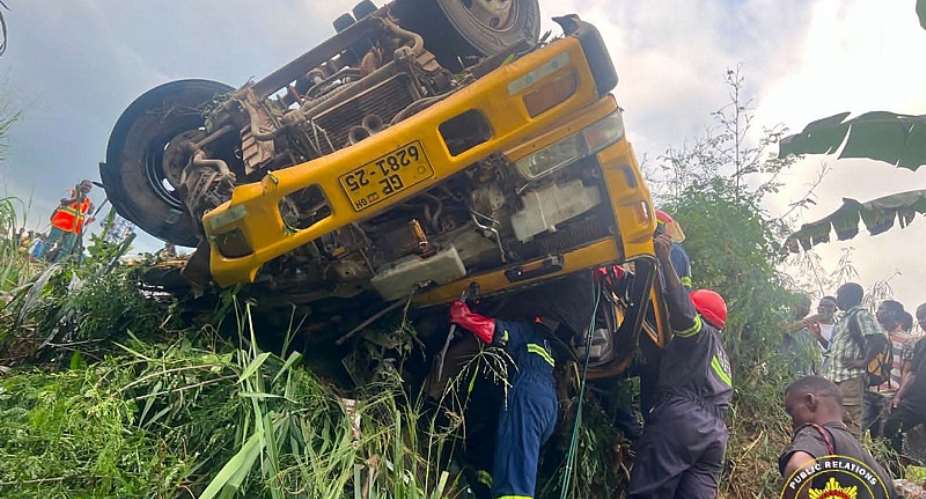 One dead, five injured in Accra-Kumasi Highway crash at Asubuo