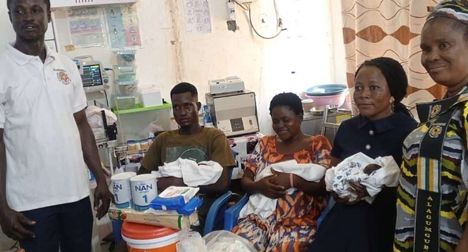 Alagumgube Africa supports triplets receiving care at Bongo Hospital